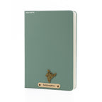 Personalized Name Leathe Diary -A5 Size, 180 Ruled Pages (Olive Green)