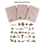 Personalized Name Self Design Leather Diary A5-160 Pages - Light Pink