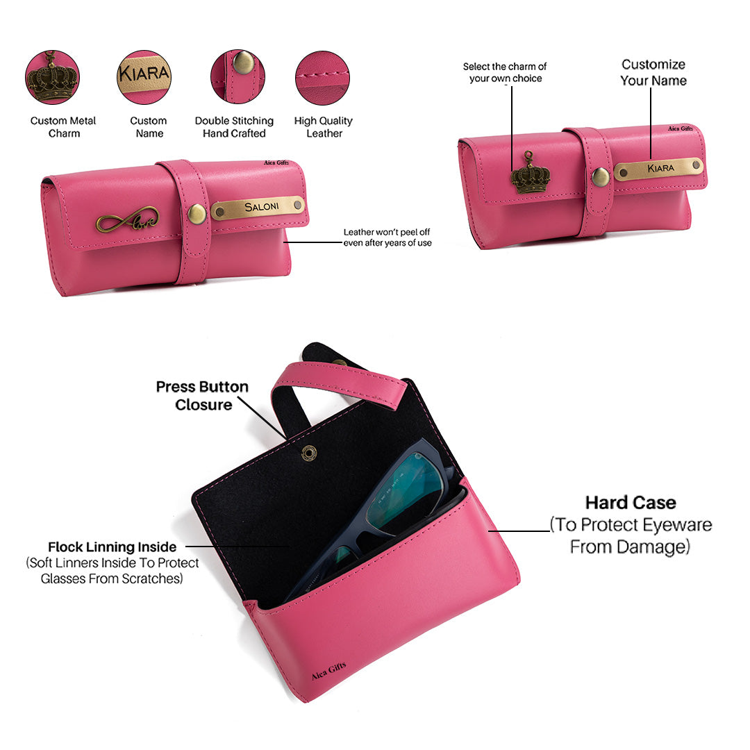 Personalised Name Womens Gift Set (Dark Pink)