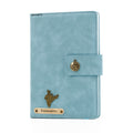 Personalized Name Leather Magnetic Diary A5 Size 200 Pages