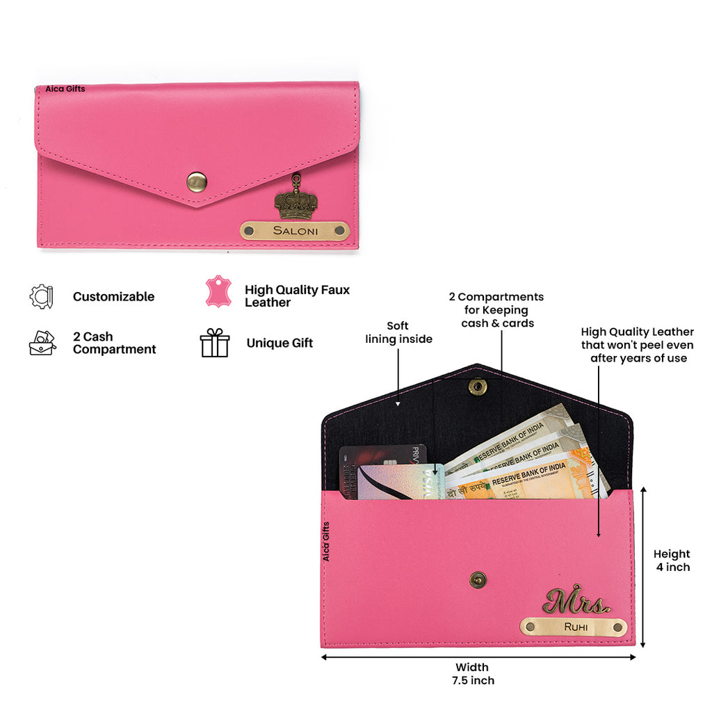 Personalised Name Womens Gift Set (Dark Pink)