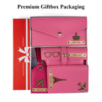 Personalised Name Womens Gift Set (Dark Pink)