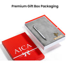 Personalized Magnetic Stick Diary & Pen Gift Set - Grey