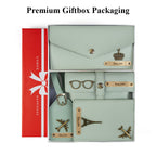 AICA Personalised Name & Charm Womens Leather Gift Set | Gifts for Women (Mintgreen)