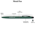 AICA Gifts Personalized Pens with Name Engraved Roller Ball Pen (Dark Green)