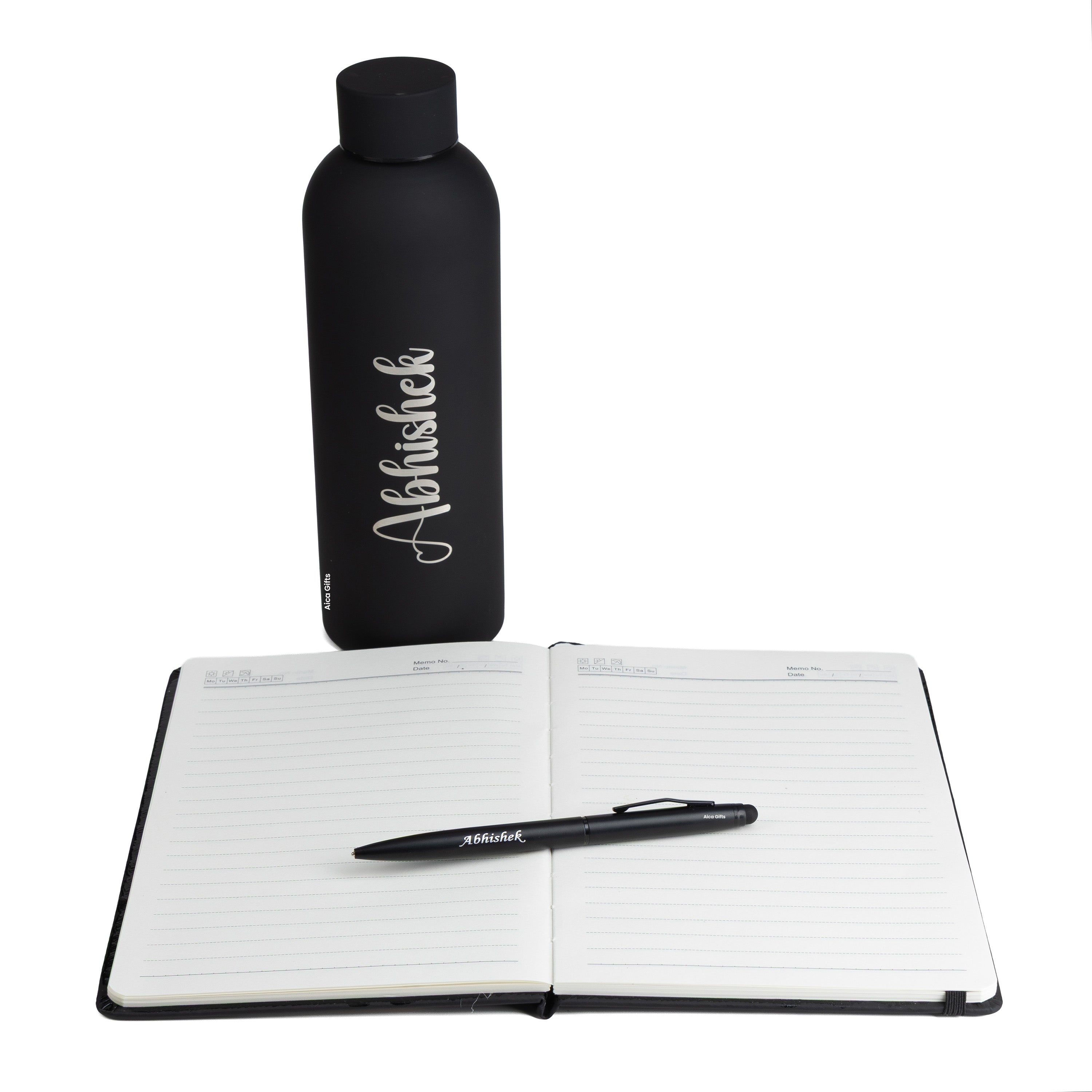 Personalized Diary Pen & Bottle – 3pcsGift Set All