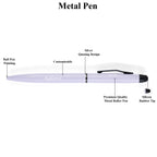 AICA Gifts Personalized Pens with Name Engraved Roller Ball Pen (Purple)