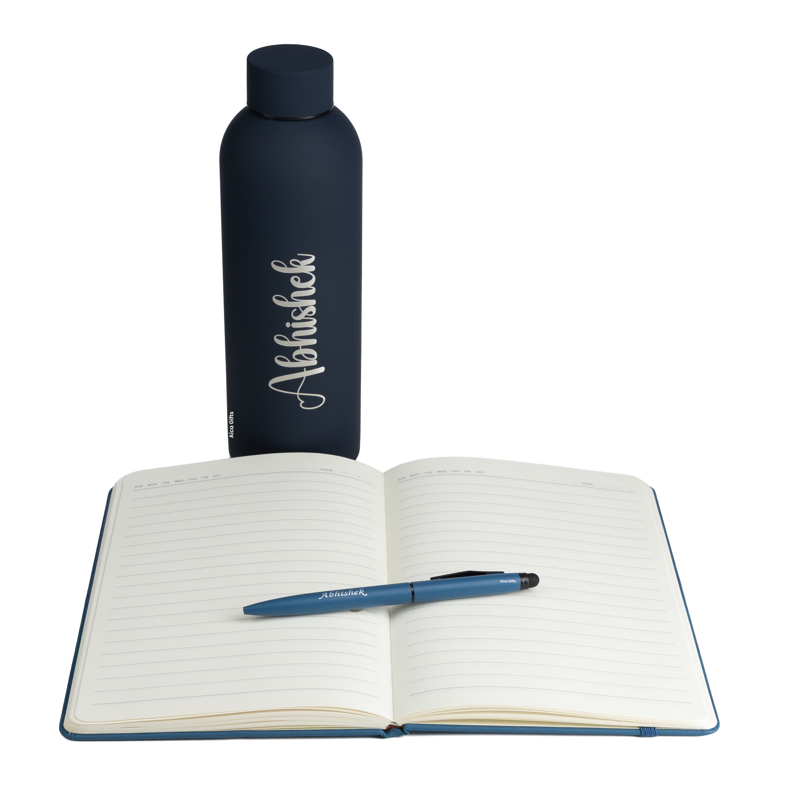 Personalized Diary Pen & Bottle – 3pcsGift Set All