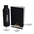 Personalized Diary Pen & Bottle – 3pcsGift Set  (Black)