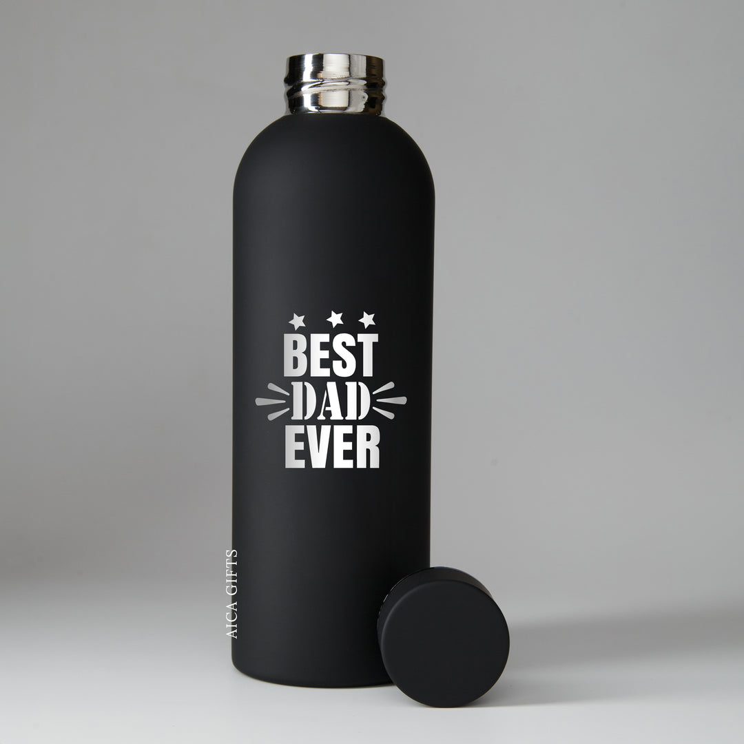 Best Dad Ever Bottle - Black