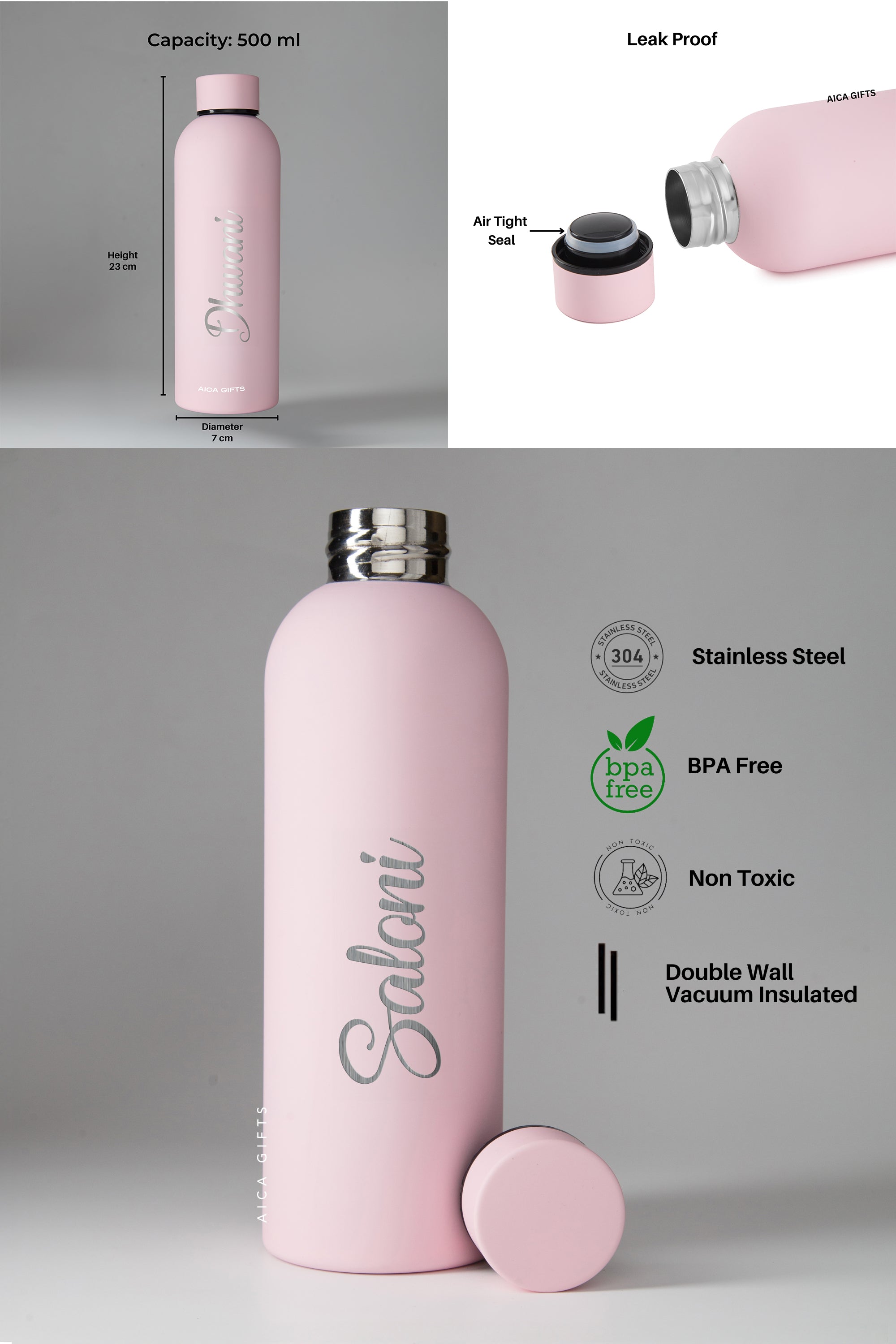 Personalized Bottle - BabyPink