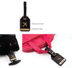 Aica Personalized Name & Charm Leather Women's Combo & Candle Giftset (Black)