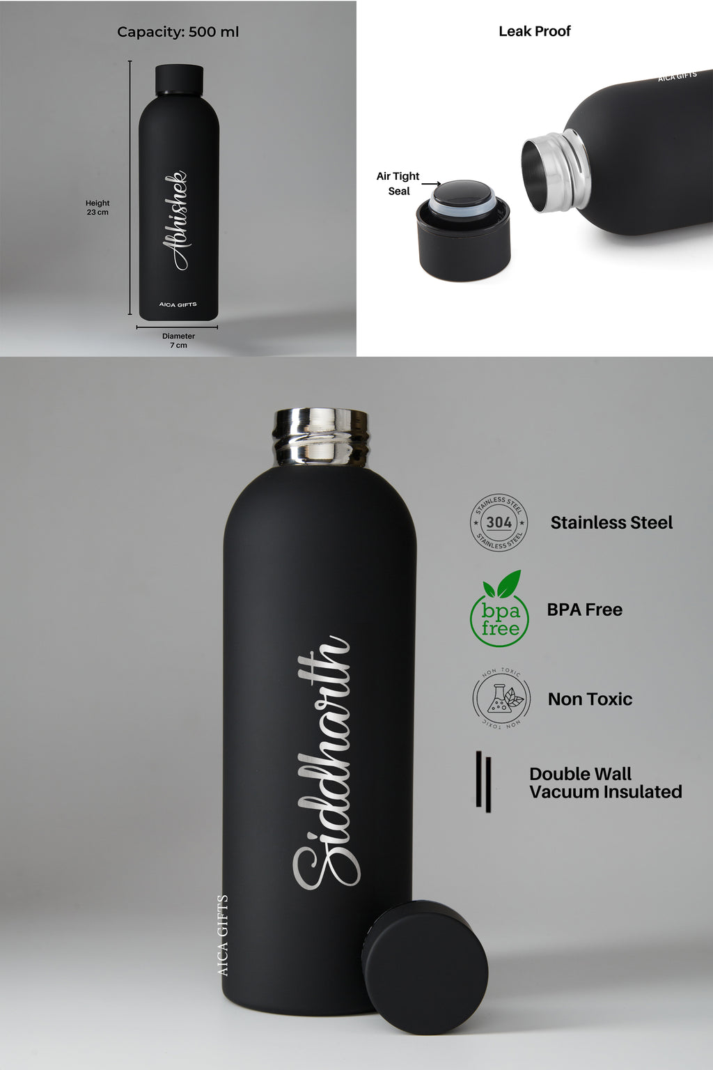 Personalized Bottle - Black