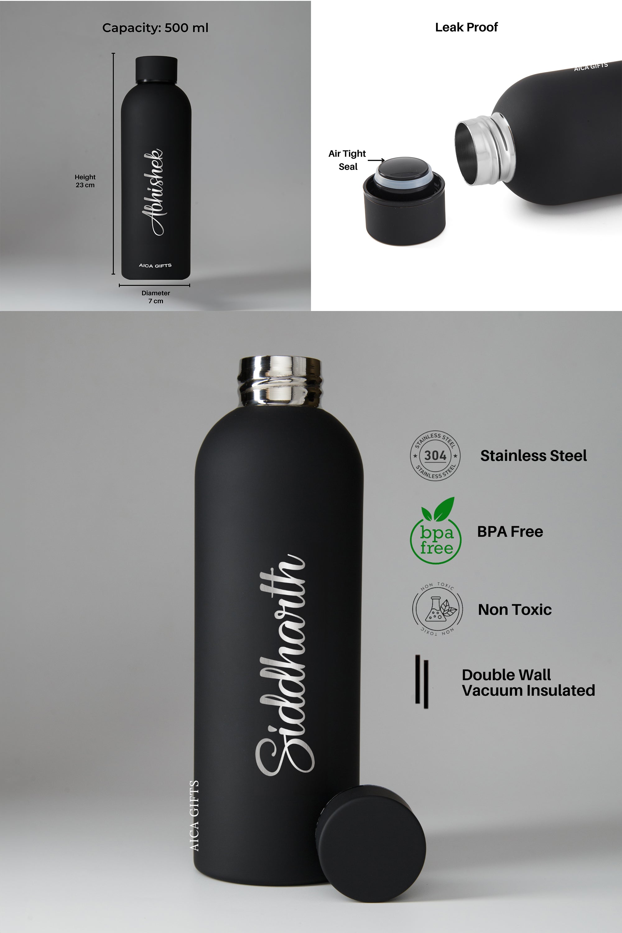 Personalized Bottle - Black