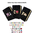 AICA Personalized Embroidery Patch Name Soft Fur Diary A5 Size 160 Pages (Black) For Girls & Boys | Customized Cute Plush Personal Journal | Diary for Girls Aesthetic | Diary for Kids | Gifts for Boys