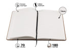 Aica Personalized Magnetic Leather Diary & Golden Pen Combo Gift Set for Men & Women