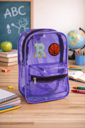 Personalized Backpack For Kids - Purple