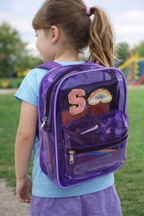 Personalized Backpack For Kids - Purple