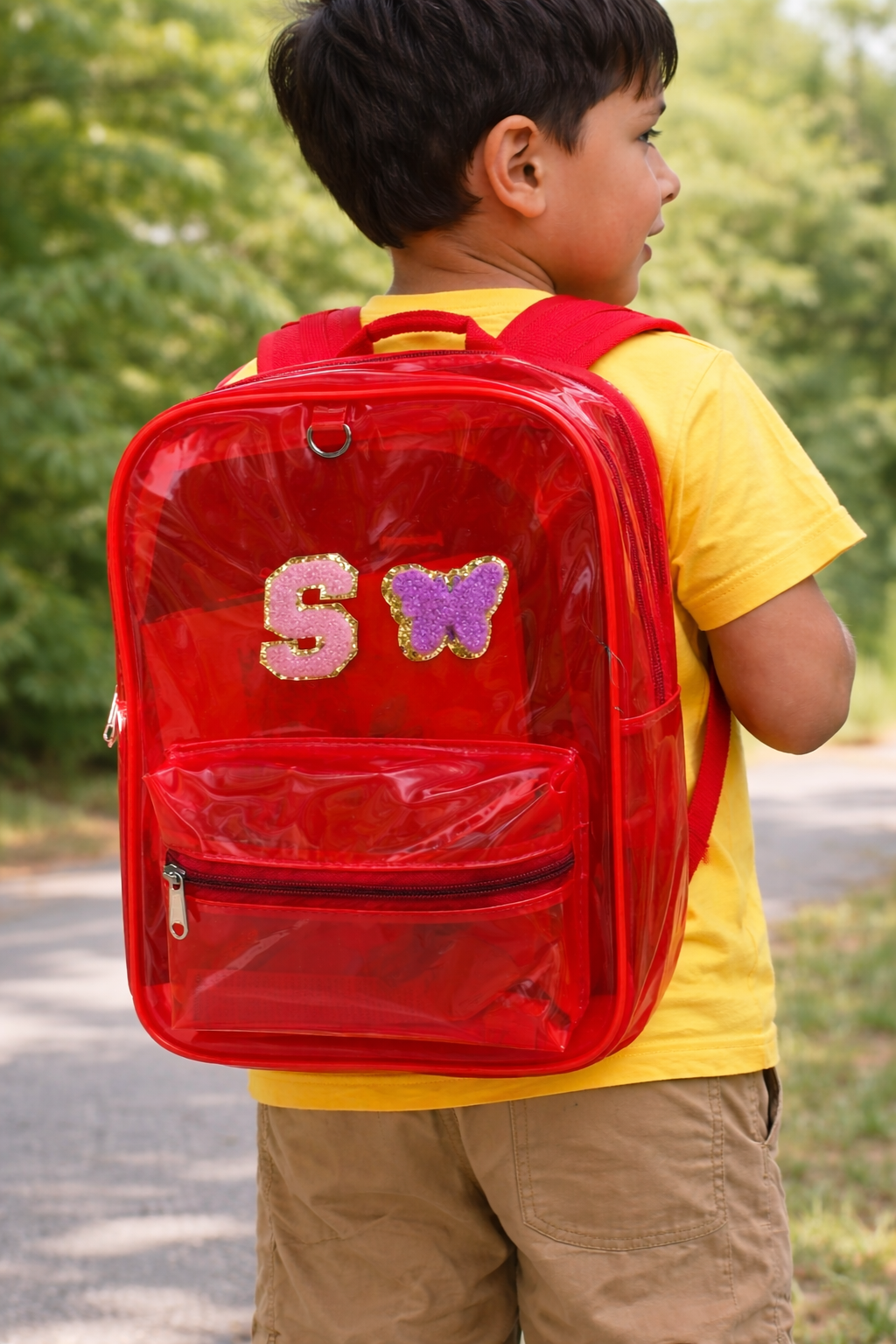 Personalized Backpack For Kids - Red