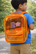 Personalized Backpack For Kids - Orange