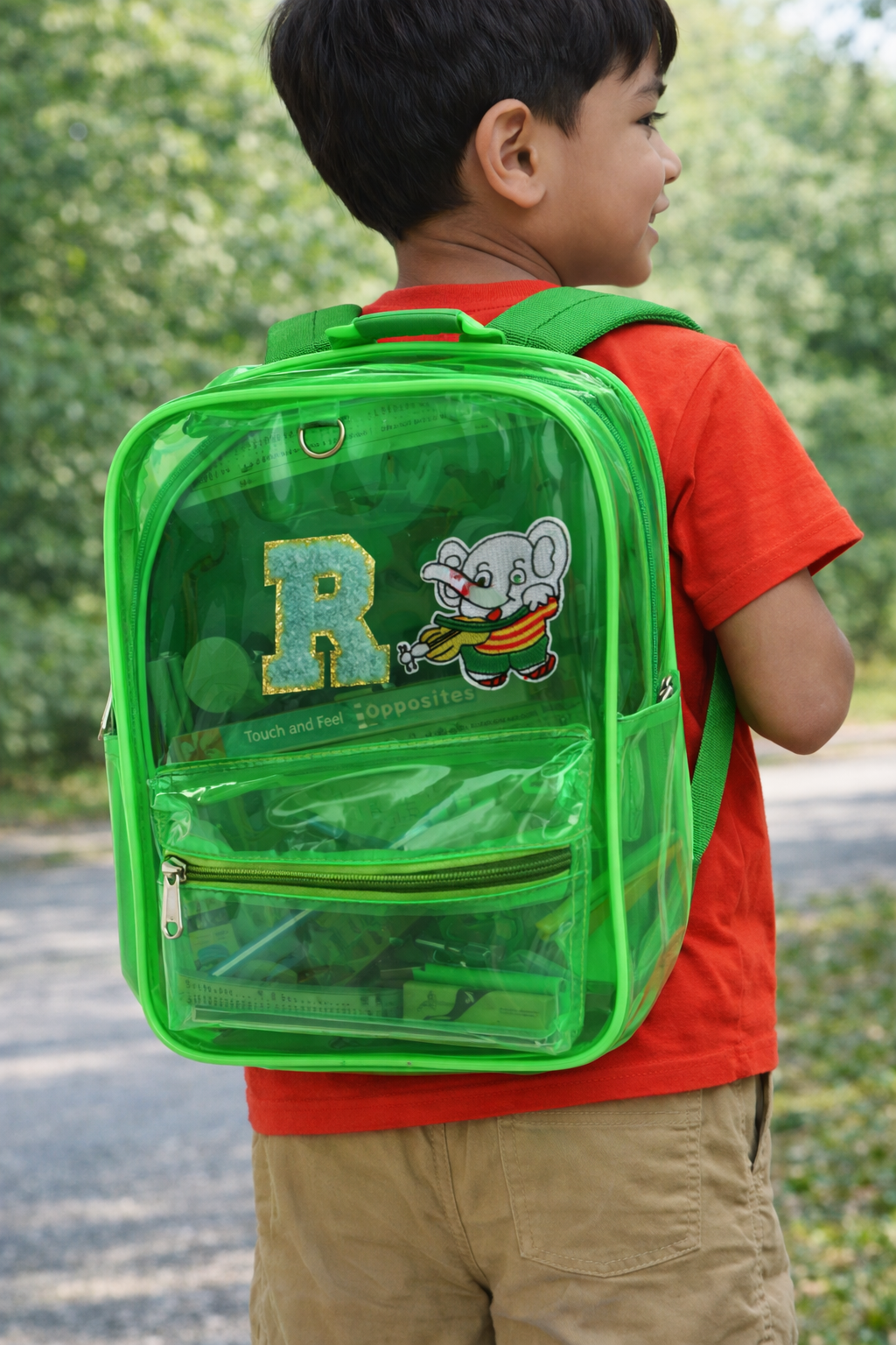 Personalized Backpack For Kids - Green