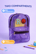 Personalized Backpack For Kids - Purple