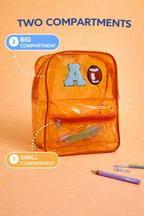 Personalized Backpack For Kids - Orange