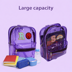 Personalized Backpack For Kids - Purple