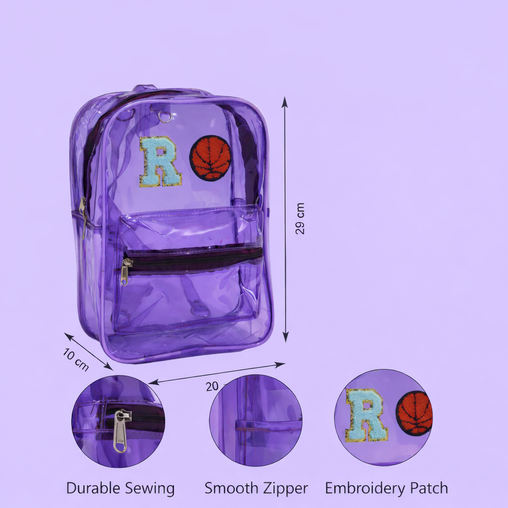 Personalized Backpack For Kids - Purple