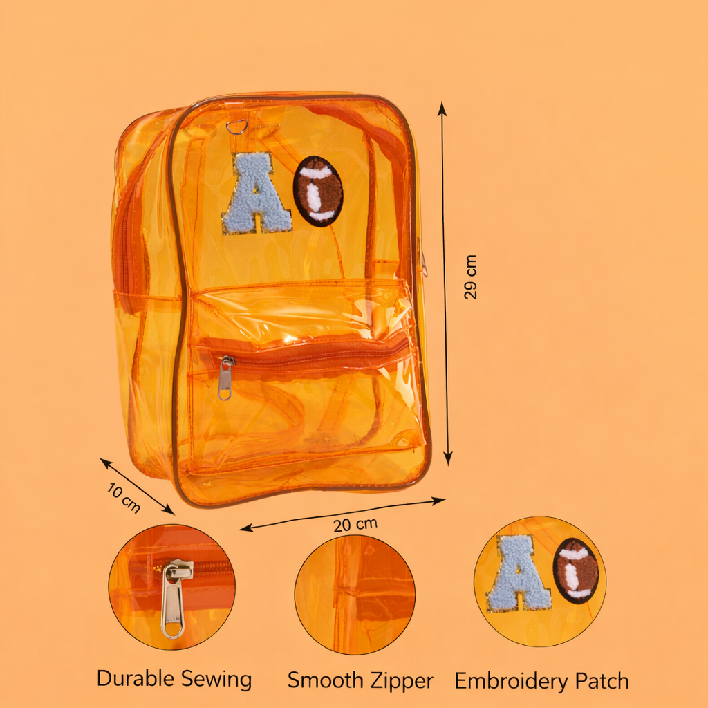 Personalized Backpack For Kids - Orange