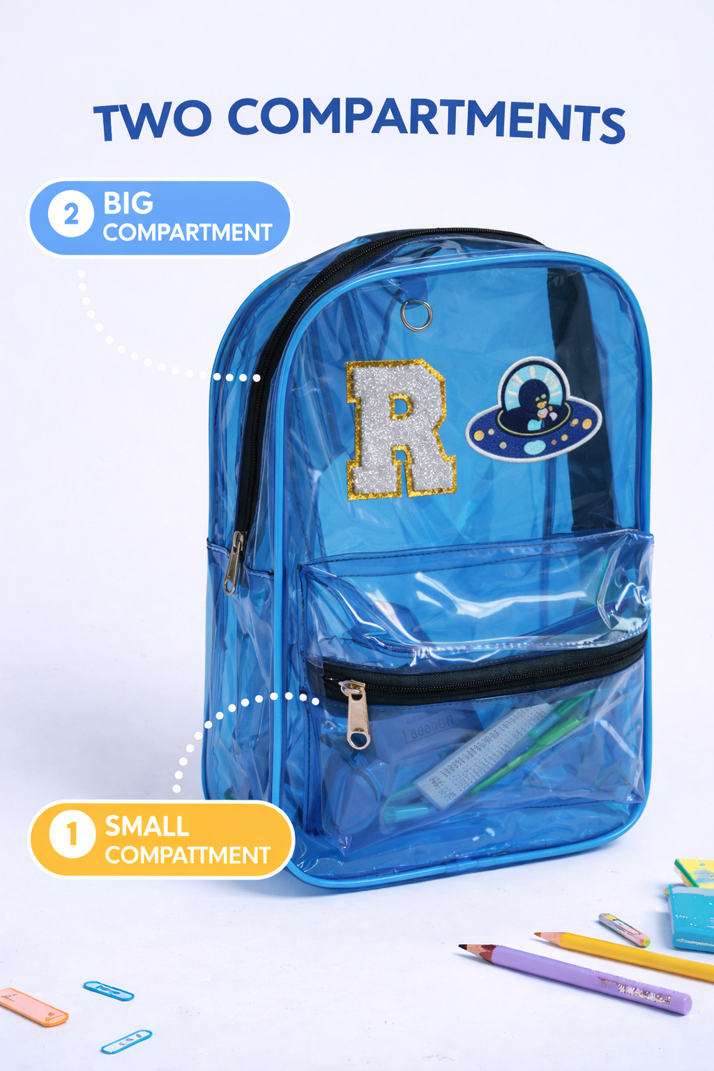 Personalized Backpack For Kids -Navyblue