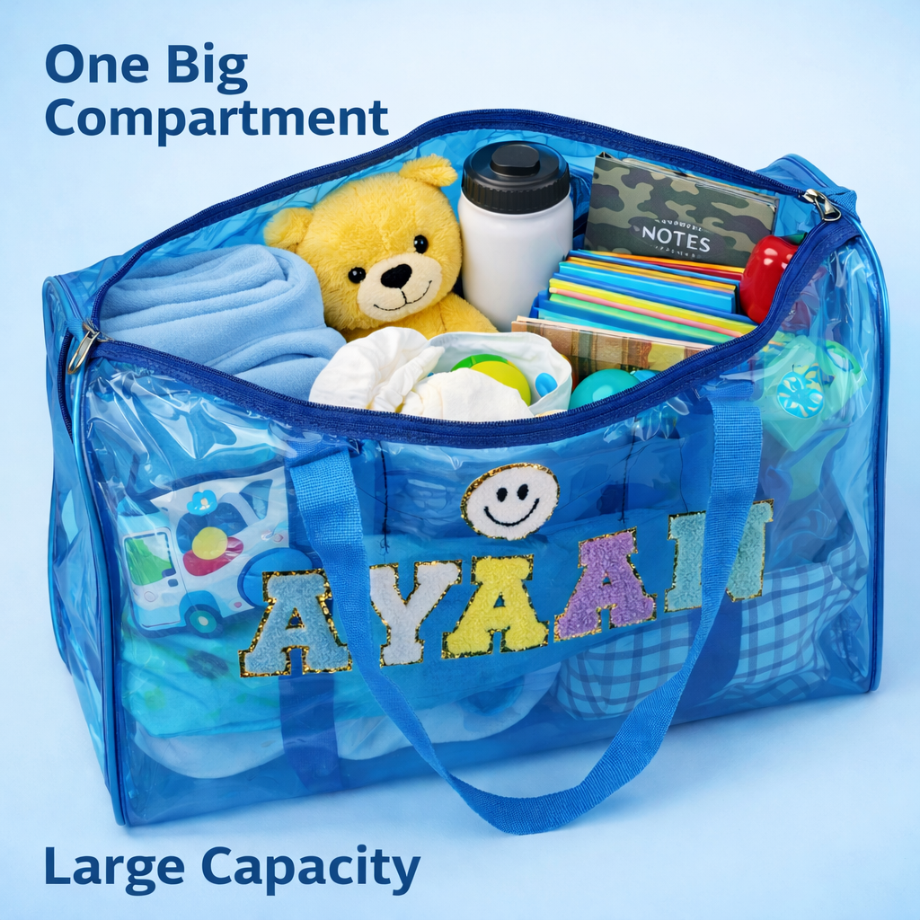 Personalized Duffle bag for Kids - Blue