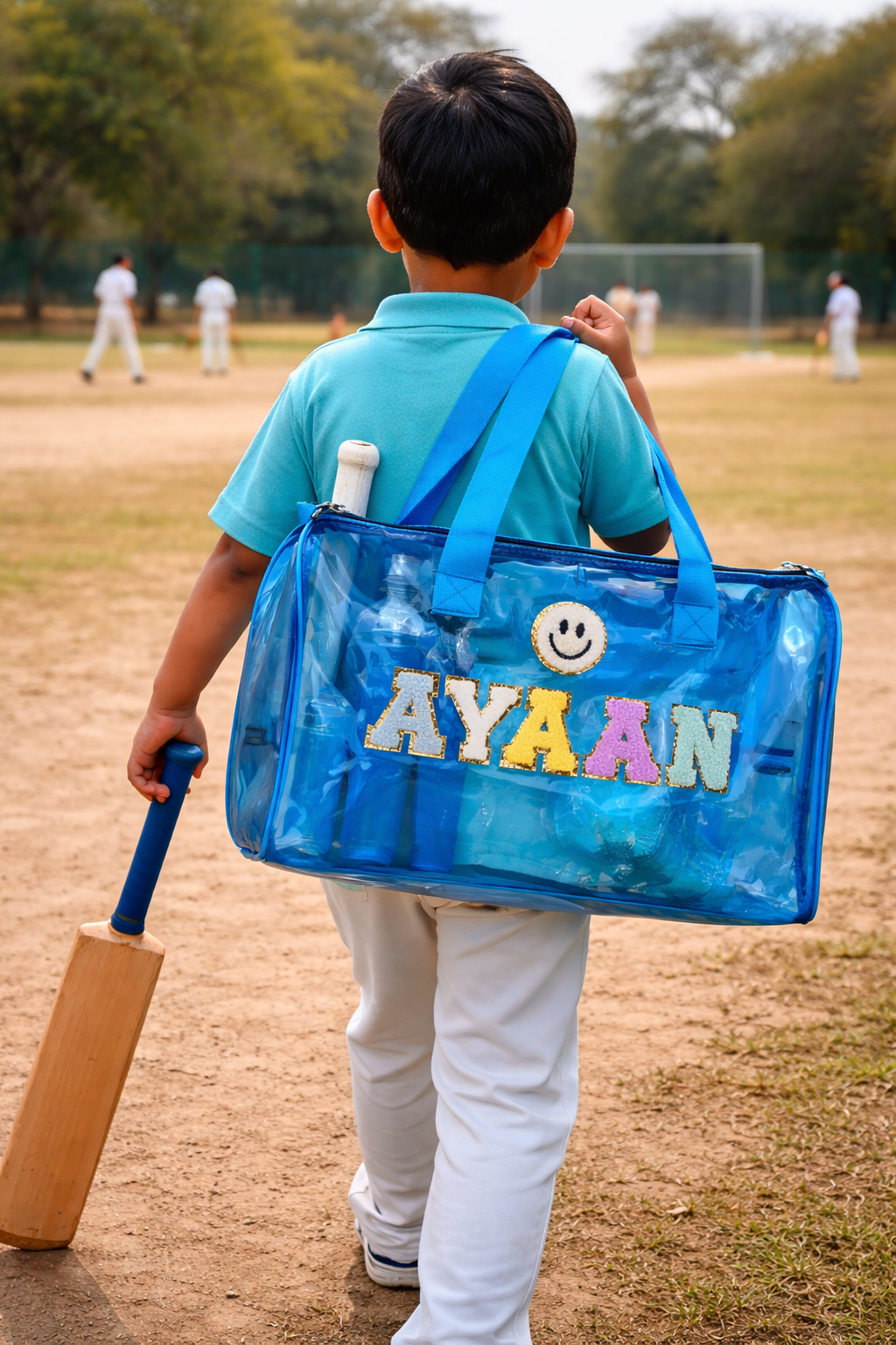 Personalized Duffle bag for Kids - Blue