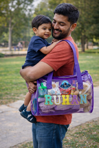 Personalized Duffle bag for Kids - Purple
