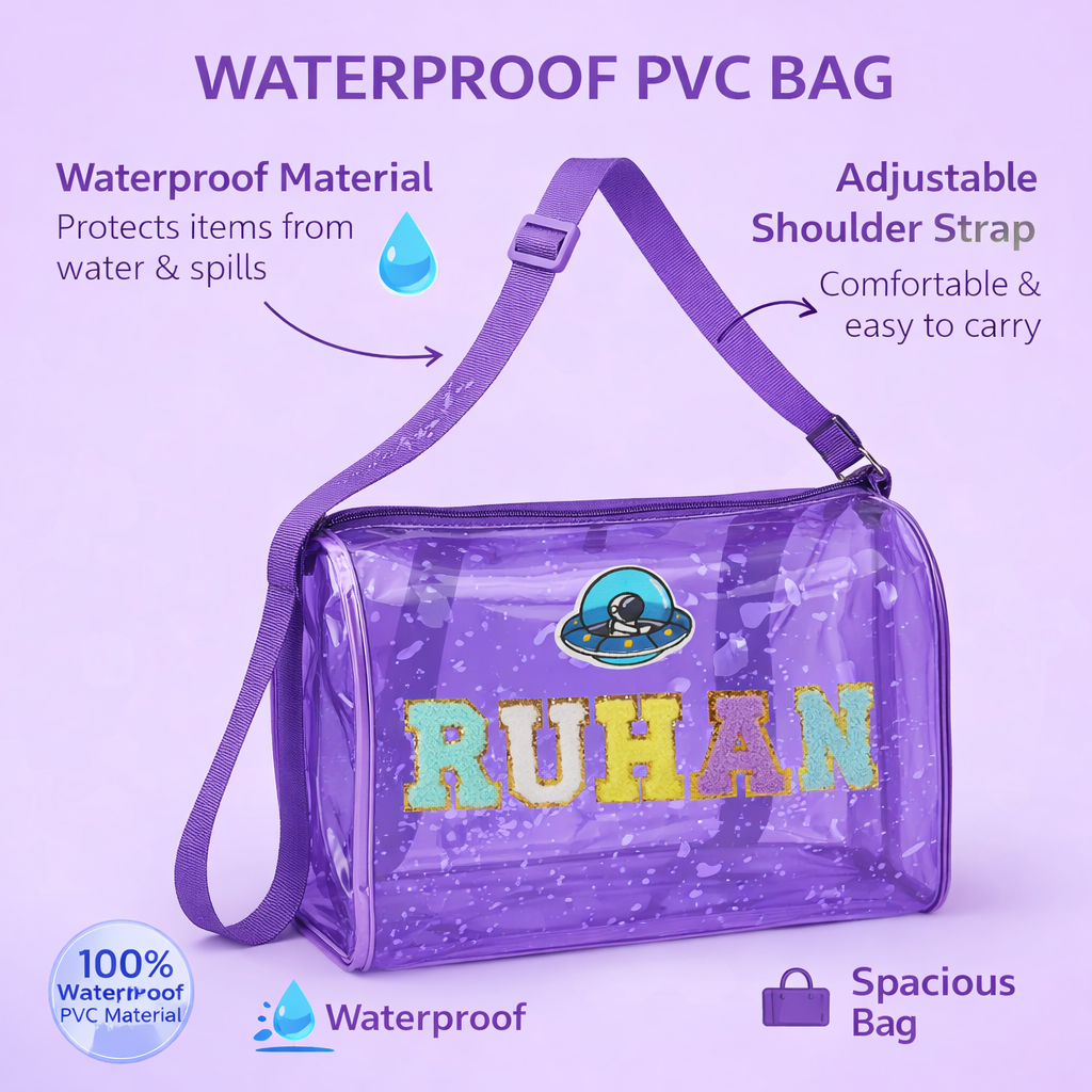 Personalized Duffle bag for Kids - Purple