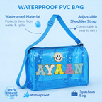 Personalized Duffle bag for Kids - Blue