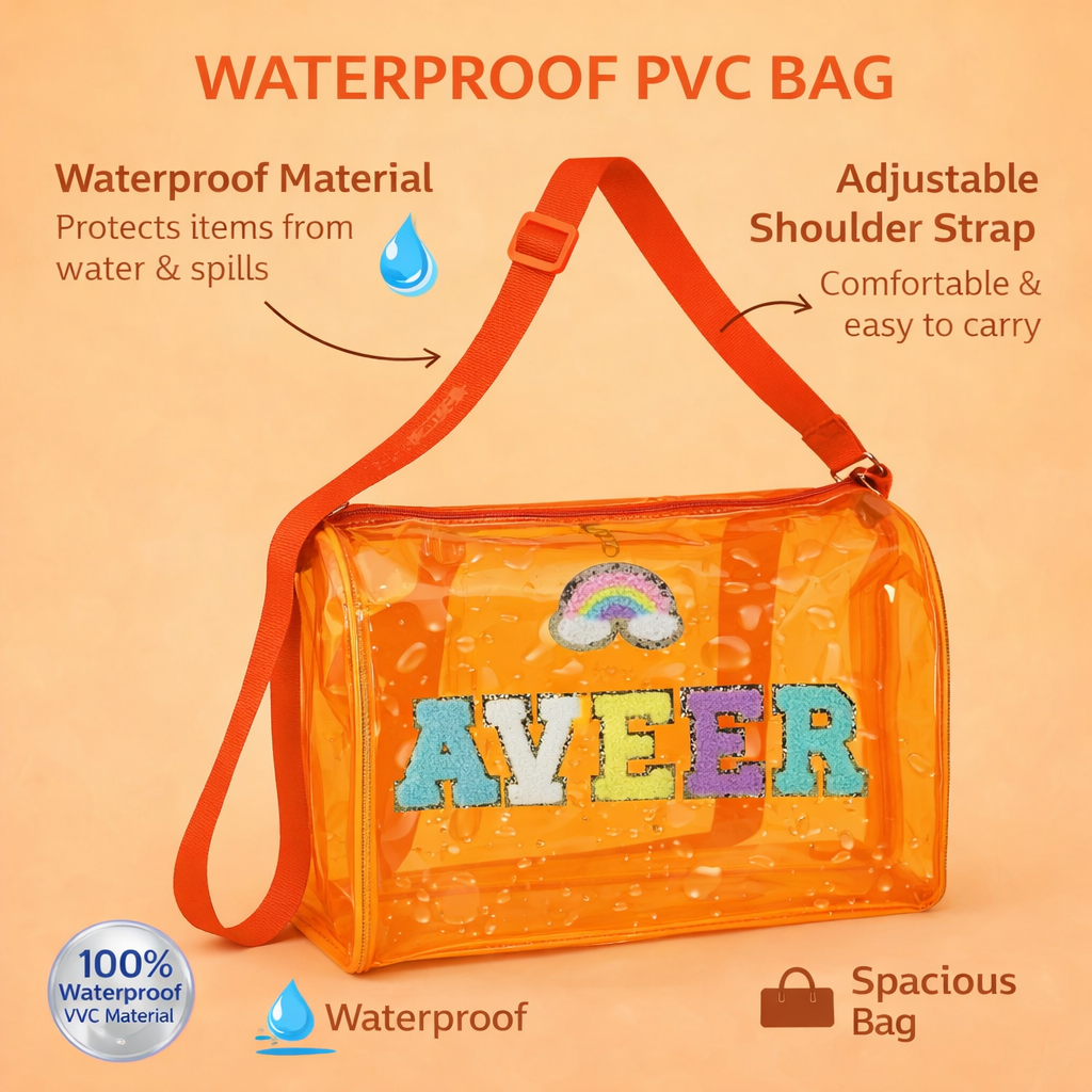 Personalized Duffle bag for Kids - Orange