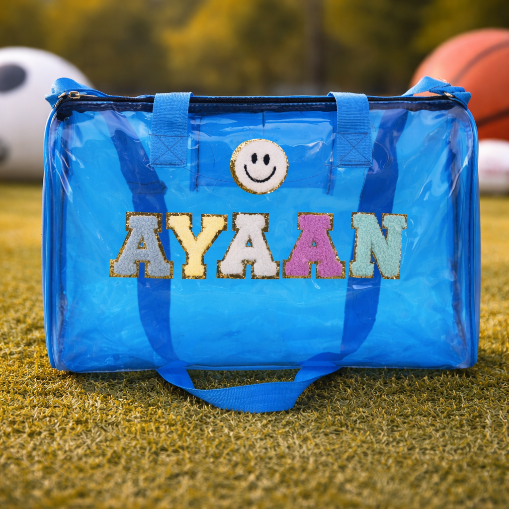 Personalized Duffle bag for Kids - Blue
