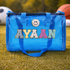 Personalized Duffle bag for Kids - Blue