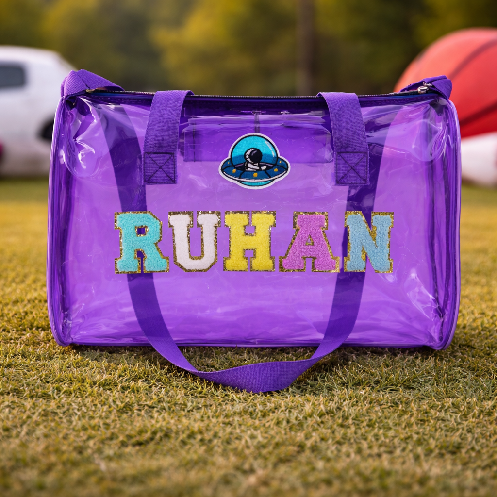 Personalized Duffle bag for Kids - Purple