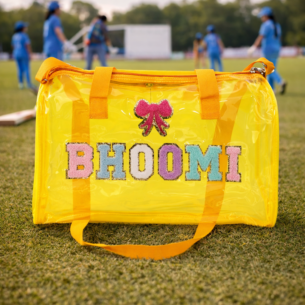 Personalized Duffle bag for Kids - Yellow