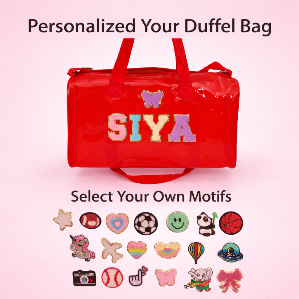 Personalized Duffle bag for Kids - Red