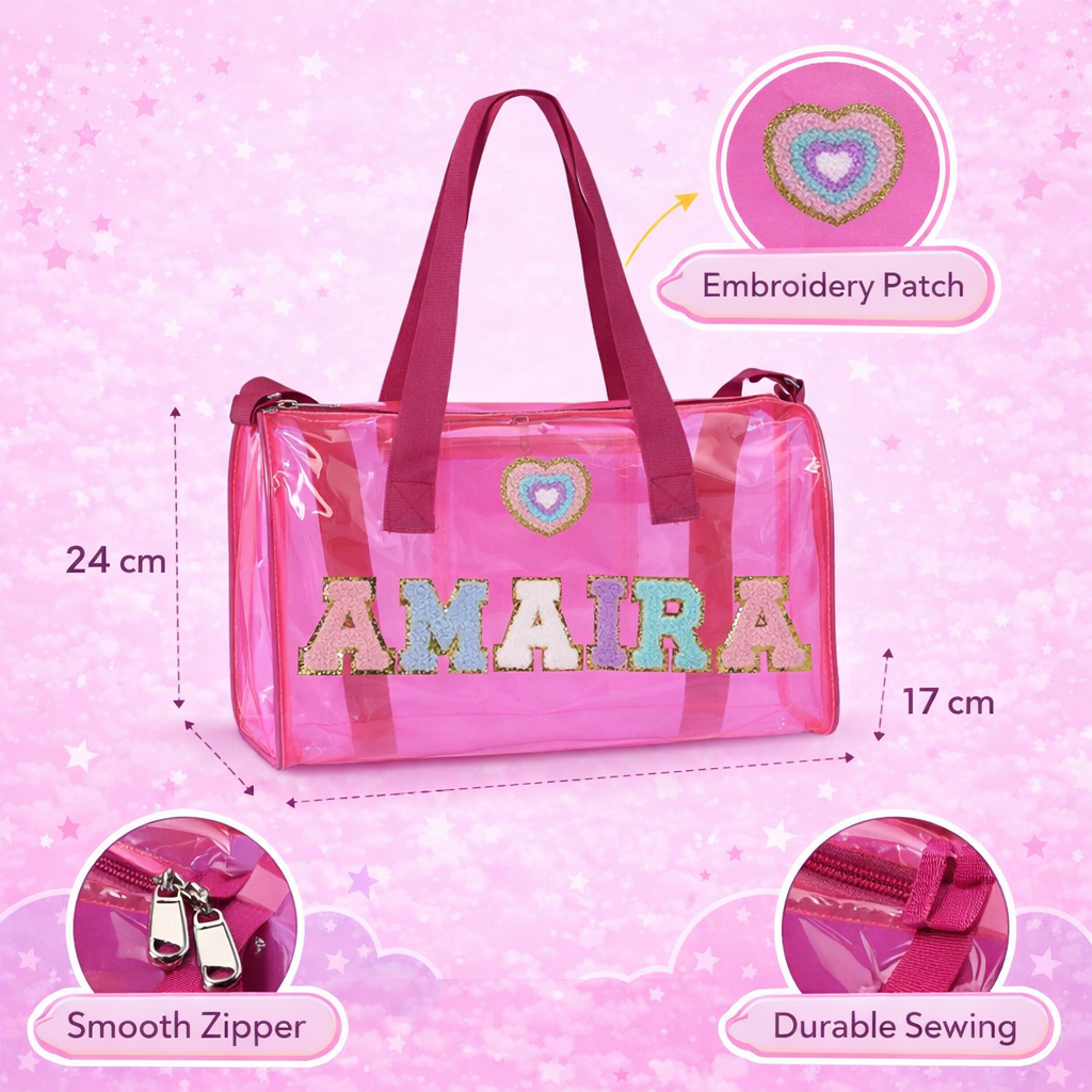 Personalized Duffle bag for Kids - Pink
