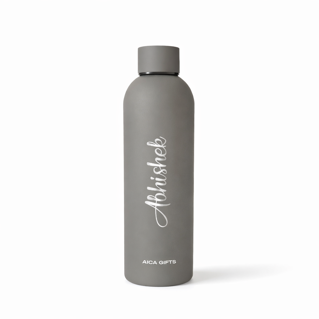 Personalized matt bottle - Grey
