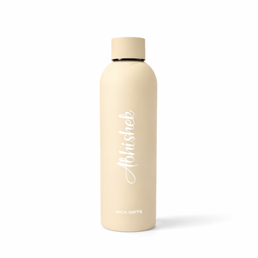 Personalized matt bottle - Cream