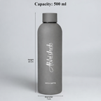 Personalized matt bottle - Grey