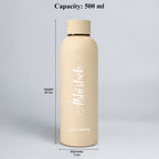 Personalized matt bottle - Cream
