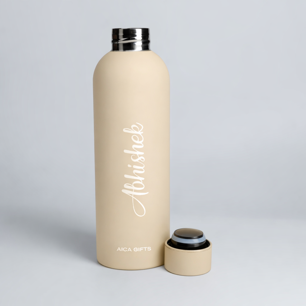 Personalized matt bottle - Cream