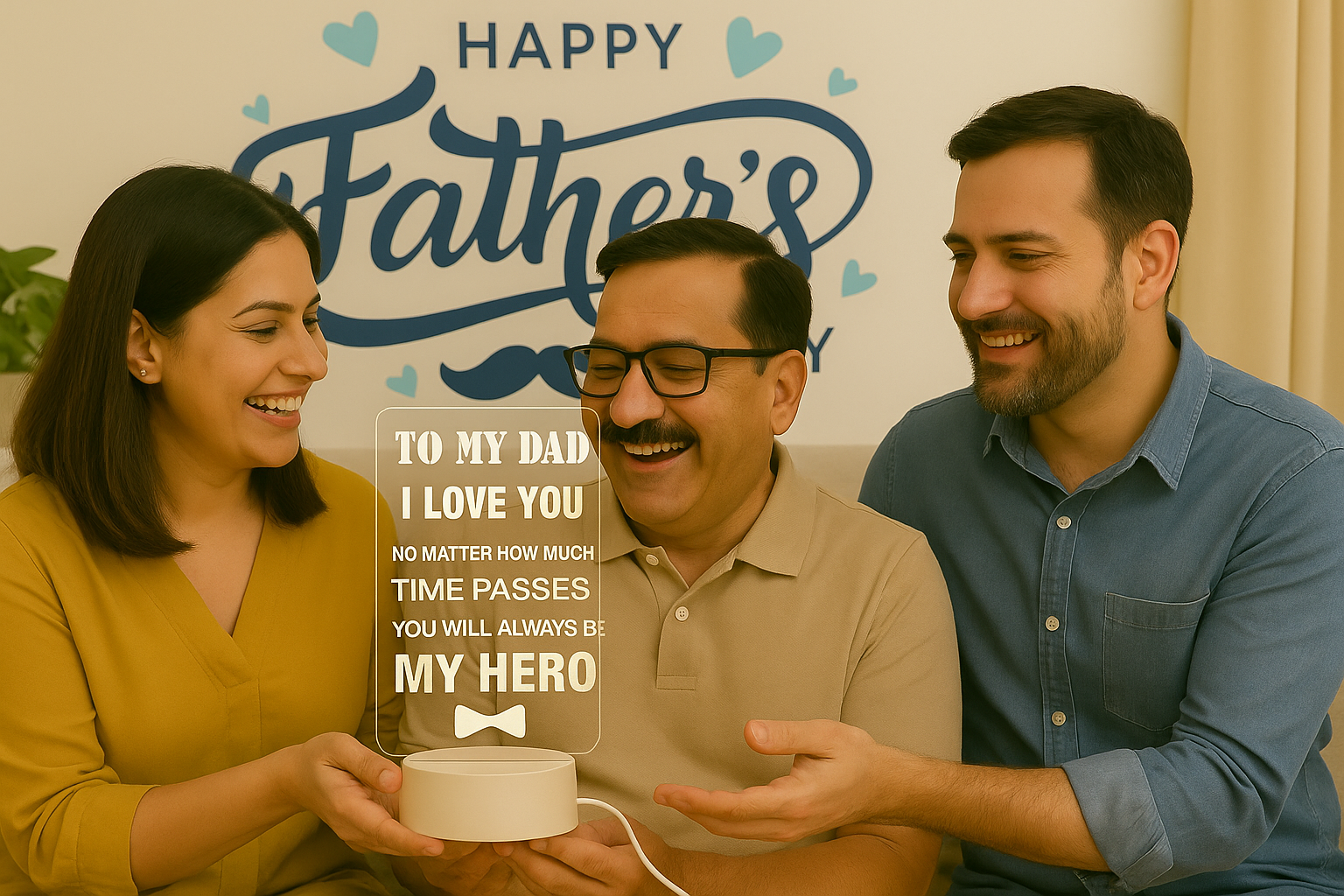 Dad - My Hero - Led Lamp