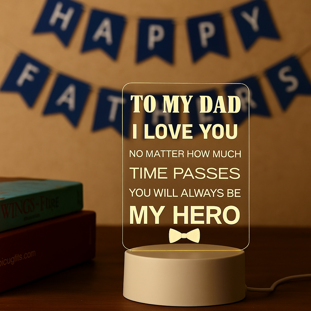 Dad - My Hero - Led Lamp